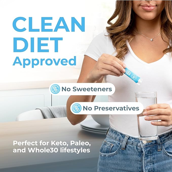 Curly's Clean Energy Caffeine &amp Electrolyte Sticks - Energize Your Favorite Drink - Keto Paleo &amp Whole 30 Friendly - All Natural - No Sugar No Calories Non-GMO - 30 Flavorless Liquid Stick