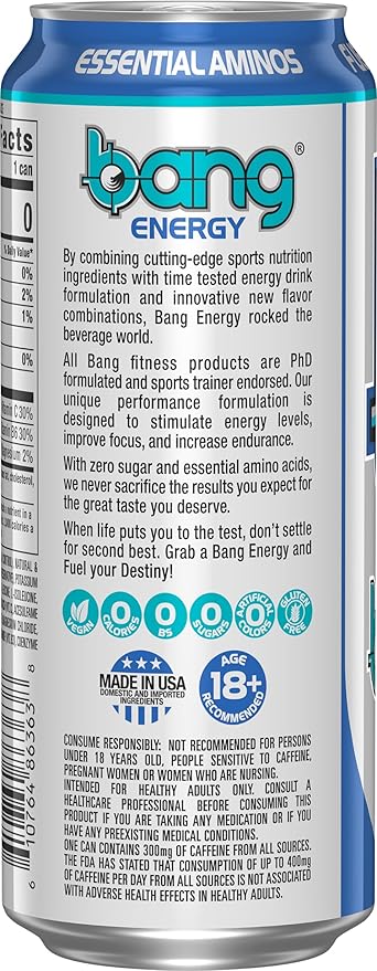 Bang Energy Star Blast Sugar-Free Energy Drink 16 Ounce | Pack of 12