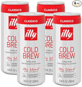 illy Ready To Drink Coffee - Cold Brew Cans - 100% Arabica Coffee - Smooth &amp Refreshing Taste - Convenient Easy to Carry Coffee Drink – No Preservatives - 8.5 oz. (Pack of 4)