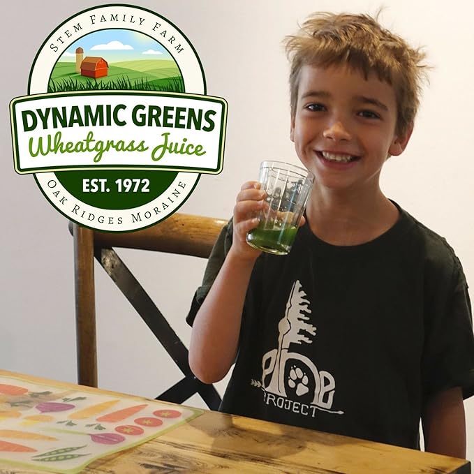 100% Wheatgrass Juice – Field-Grown Flash-Frozen Unpasteurized – 800 fl oz (1600 x 0.5 fl oz Portions) – Dynamic Greens
