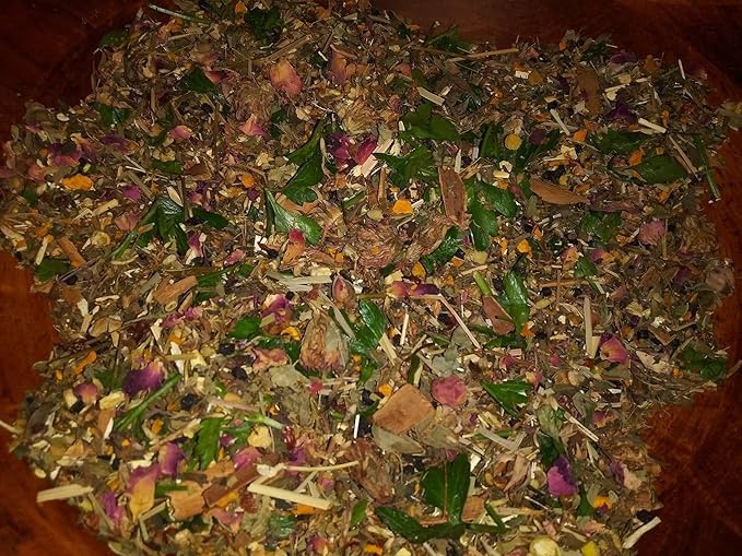 Balance-Organic Herbal Tea Blend with Rose Petals Turmeric burdock root 15 plus items Loose Leaf
