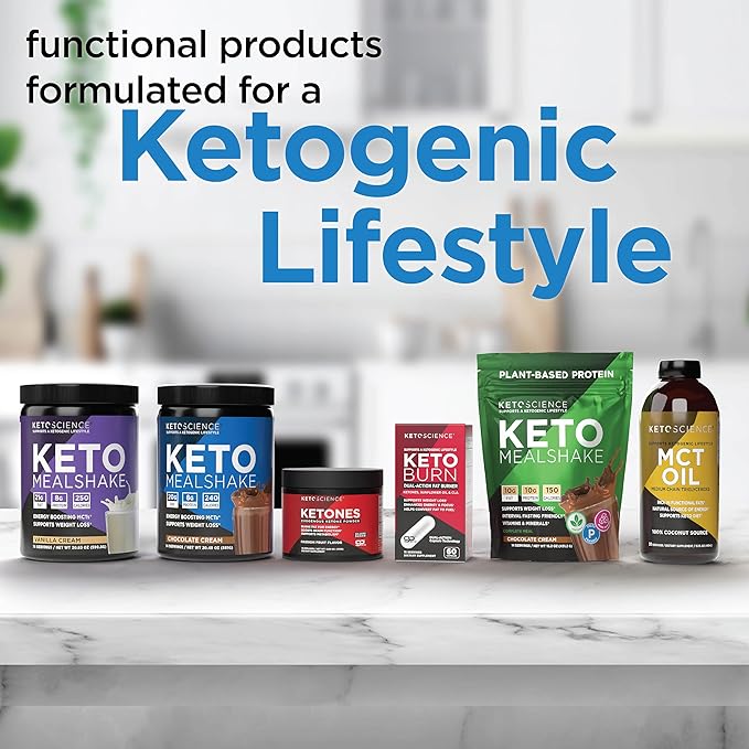 KETO SCIENCE Ketones Powder Exogenous Ketone Powder with goBHB Keto Electrolytes Powder Supports Metabolism Intermitten Fasting Focus and Workout Support Passion Fruit Flavor 15 Servings