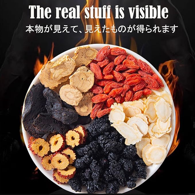 Lingyunxi Ginseng Five Treasures Tea 300g (38pcss/2Pack) Kidney Tea Six Treasures Formula 7 Precious Ingredients for Women &amp Men Kidney Cleanse Ginseng and Mulberry Herbal Chinese Tea Bags