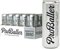 ProBaller Clean Energy Drink - Athlete-Grade Energy for Focus &amp Performance Zero Sugar NSF Certified for Sport Natural Caffeine Biotin Electrolytes Amino Acids &amp B Vitamins - Citrus 12 f