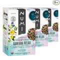 Numi Organic Damiana Relax Herbal Tea – 48 Herbal Tea Bags – Calming Damiana Blend for Gentle Relaxation Emotional Ease &amp Stress Relief