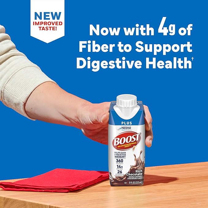 BOOST Plus Nutritional DrinkRich Chocolate8 fl oz(Pack of 48)