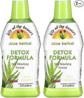 Lily Of The Desert Detox Formula 2-Pack – Aloe Vera and Trusted Herbs for Urinary Tract Gallbladder and Liver Support 32 Oz Ea