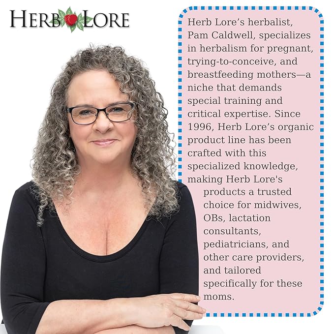 Herb Lore Pregnancy Tea Plus Tincture - Third Trimester Labor Prep Tea for Last 6 Weeks of Pregnancy with Red Raspberry Leaf &amp Partridge Berry (2 fl oz)