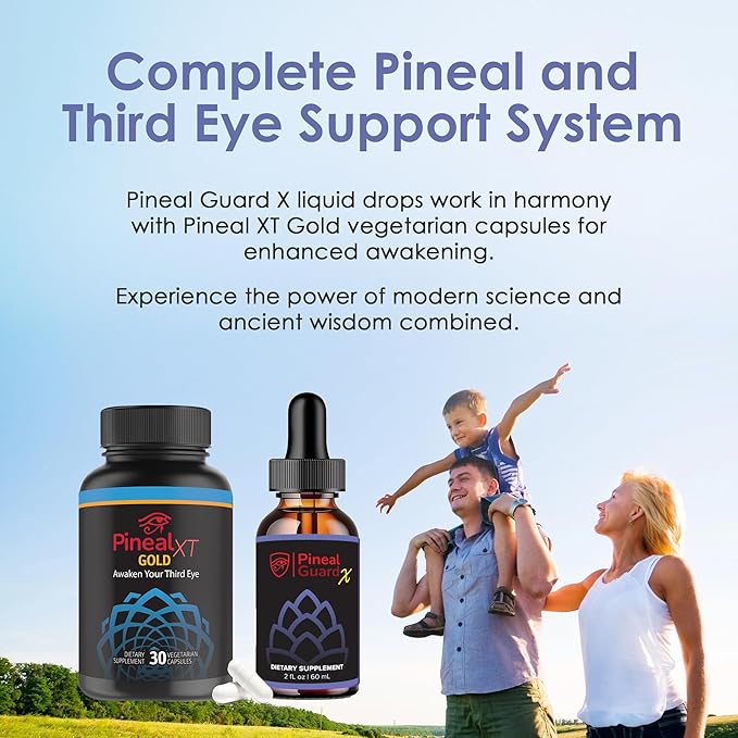 Pineal Gland Supplement - Brain Support Focus and Memory Vitamins for The Brain Decalcify Activate and Protect Your Pineal Gland - Third Eye Awakening - Pineal Guard X - Pack of 3