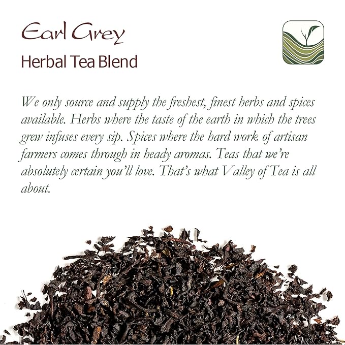 Earl Grey Bergamot Black Tea - Premium Breakfast Tea With Real Bergamot Oil 200g