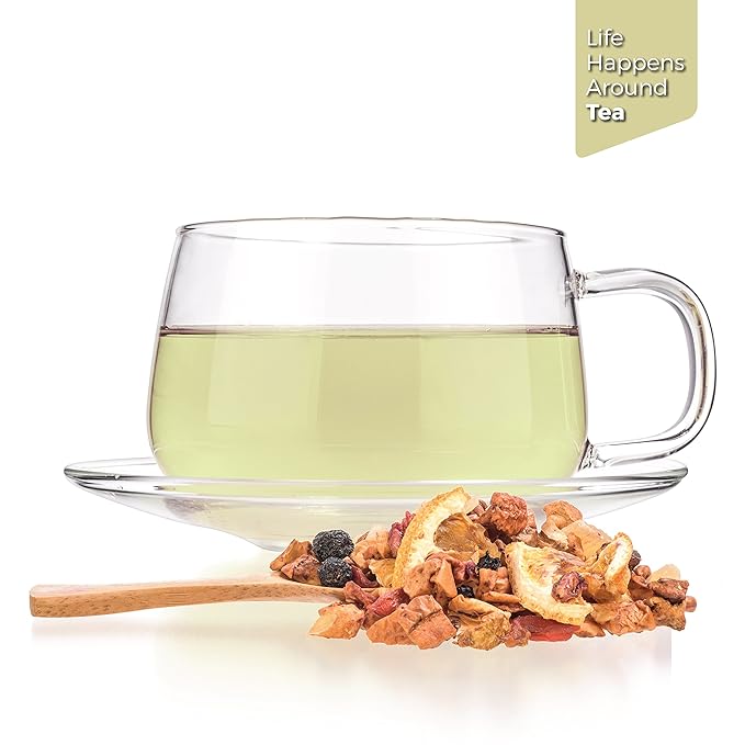 Tealyra - Superfruit Mango - Goji Berries - Pineapple - Pomegranate - Fruity Herbal Loose Leaf Tea - Hot or Iced - Vitamin and Antioxidant Rich - No Caffeine - 224g (8-ounce)