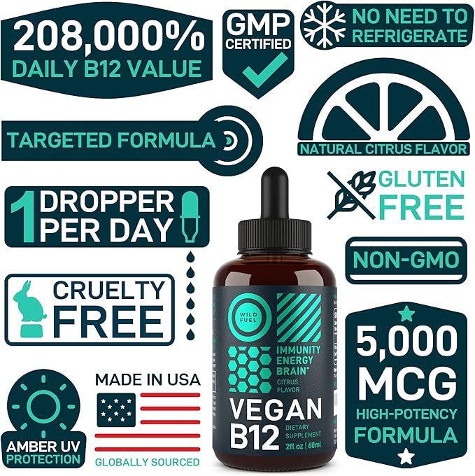 WILD FUEL Liquid Collagen and B12 High-Potency Wellness Bundle