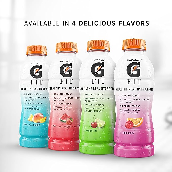 Gatorade Fit Citrus Berry Electrolyte Beverage 16.9 Fl Oz Bottles 12 Pack