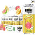 Shine Water Tropical Lemonade Vitamin D Electrolyte Drinks 12-Pack Sugar Free Flavored Water with Magnesium Zinc &amp Antioxidants Low Calorie Hydration Beverage Plant-Based Vitamin Water Zero Su