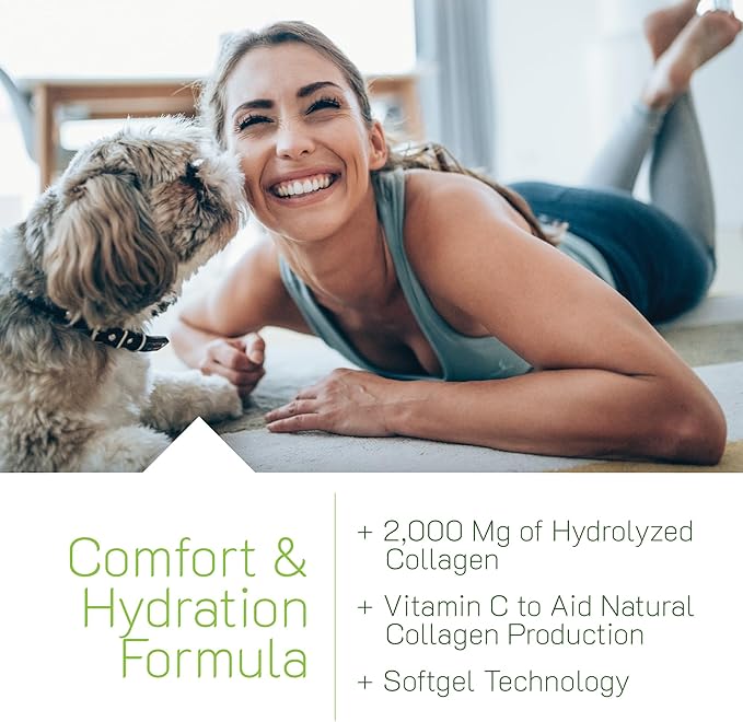 Irwin Naturals Deep Tissue Collagen-Pure - 80 Liquid Softgels - Intense Nourishment for The Skin - 2000 mg of Hydrolyzed Collagen - 16 Total Servings