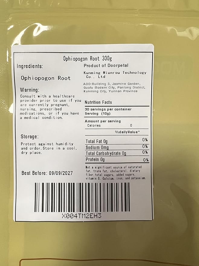 Ophiopogon Root Dried Liriope -10.58oz/300g-Pure Natural Chinese Herbal Medicine -Mai dong-麦冬- forTea-Soup (Ophiopogon Root)