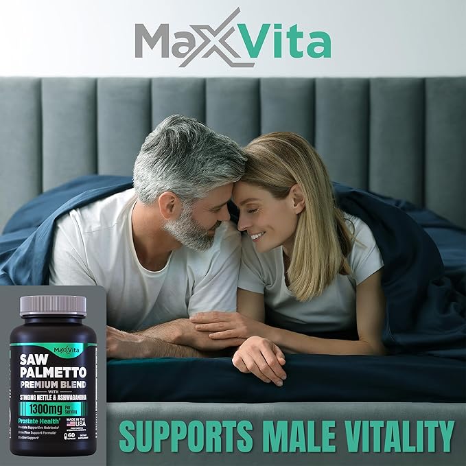 Prostate Premium - Saw Palmetto for Men Stinging Nettle Ashwagandha Lycopene Bladder &amp Urinary Relief Prostate Supplement for Men 60ct