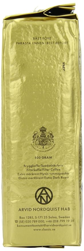 Arvid Norquist Classic Coffee Extra Morkrost (Dark Roast) 17.6 Ounce