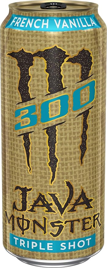Monster Energy Java 300 Triple Shot Robust Coffee French Vanilla 15 Fl Oz | Pack of 12