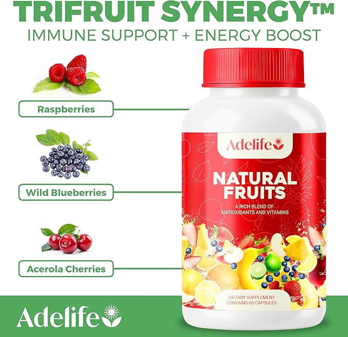 Fruit And Veggies Dietary Supplement Total 120 Capsules Earth Energy Fruits And Vegetables Daily Vitamins Super Fruits And Veggies Supplements Vegetable Supplements For AdultsMADE IN USA
