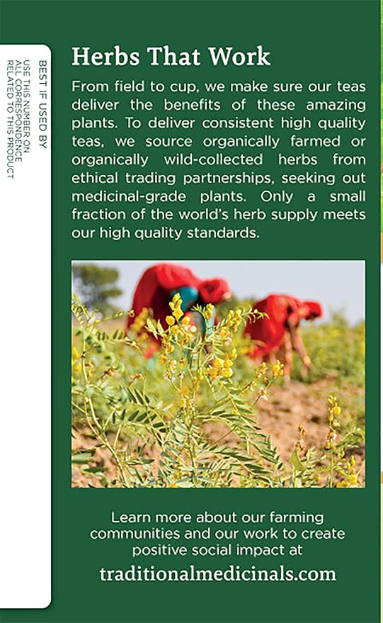 Traditional Medicinals Organic Dandelion Leaf &amp Root Herbal Tea Supports Kidney Function &amp Healthy Digestion 16 Count (Pack of 4) - 64 Tea Bags Total