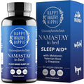 Natural Sleep Aid for Adults with Low Dose Melatonin 0.5mg – Valerian Root + L-Theanine Supplement Chamomile | No Morning Grogginess | Non-Habit Forming 60 Ct