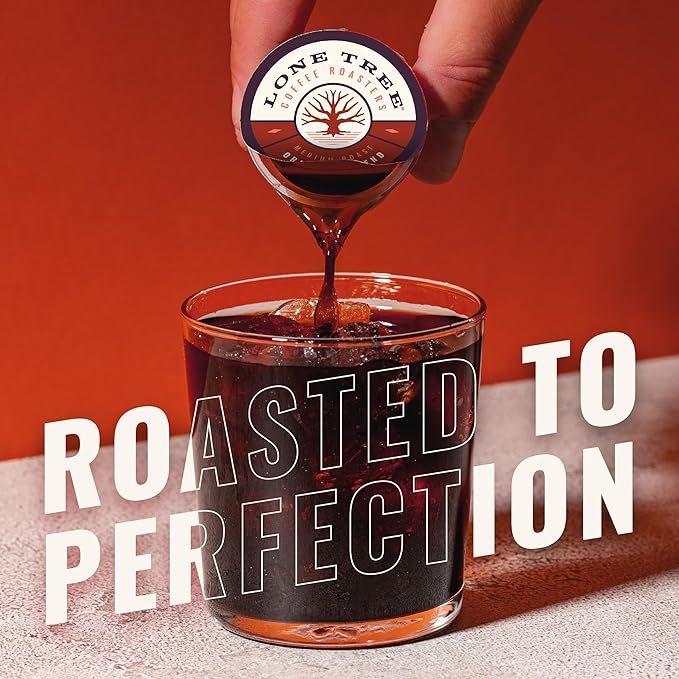 Lone Tree Single-Serve Coffee Pods – Premium 100% Arabica Liquid Concentrate – Smooth &amp Bold Medium Original Roast – 12 Pods – Ready Hot or Iced