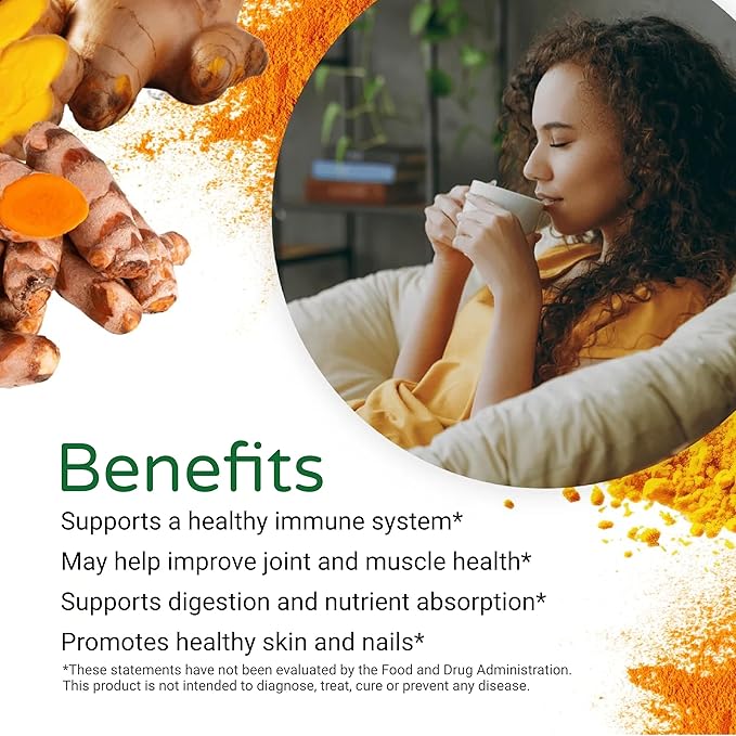 FEEL GOOD Superfoods Pure Curcumin Powder Organic Non-GMO Vegan from Bulk Ground Turmeric Root from India Curcuma Longa Joint Supplement 5 oz