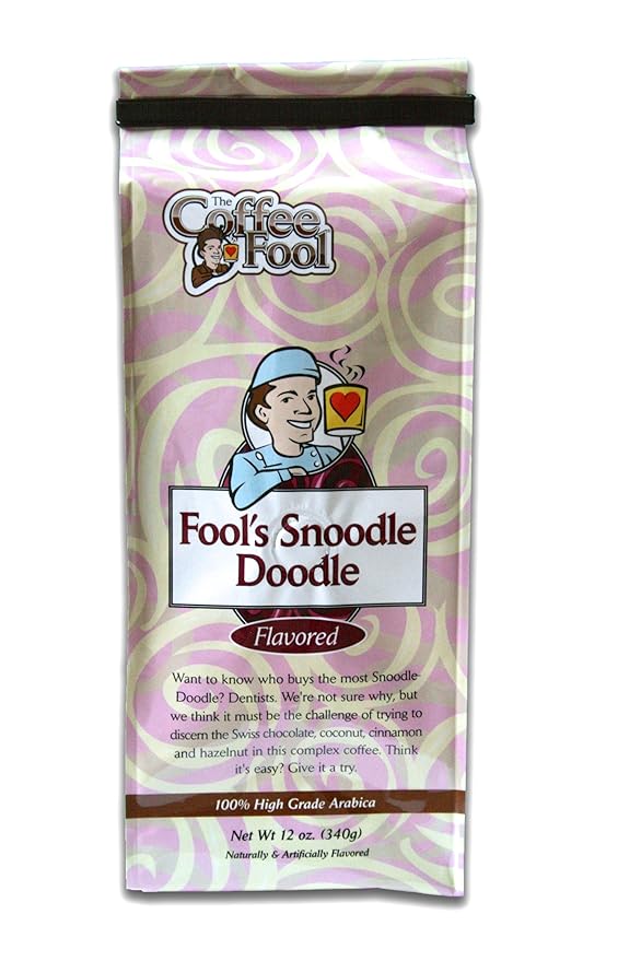 The Coffee Fool Fool's Whole Bean Snoodle-Doodle 12 Ounce
