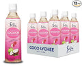 Savia - Coconut Lychee Aloe Vera Drink Quality Aloe-Based Beverage Made with Real Aloe Pulp &amp Natural Delicious &amp Refreshing Vegetarian Gluten-Free Fat-Free (16.9oz 12-Pack)