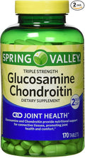 Spring Valley - Glucosamine Chondroitin Triple Strength 340 Tablets Twin Pack