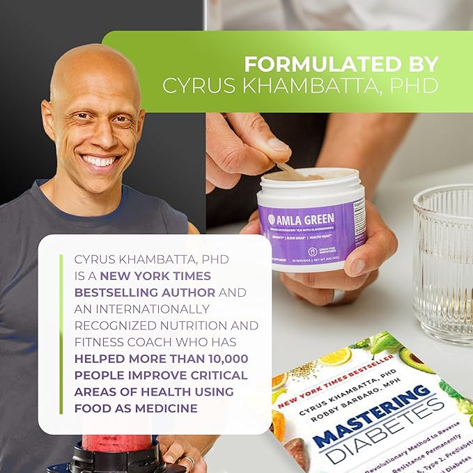 Amla Powder &amp Immunity Blend Superfood Supplement with Elderberry 20x Ultra Concentrated Amla Immune Support Made with Ginger Cinnamon Peppermint Indian Gooseberries Immunity 30 Servings