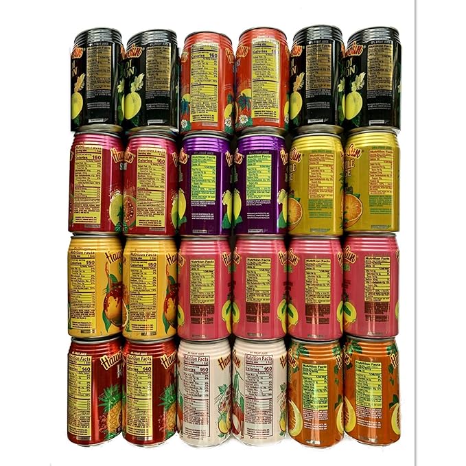 Hawaiian Sun Premium Tropical Juice Drink Party Bundle of 10 Assorted Flavors (24 Cans Total)