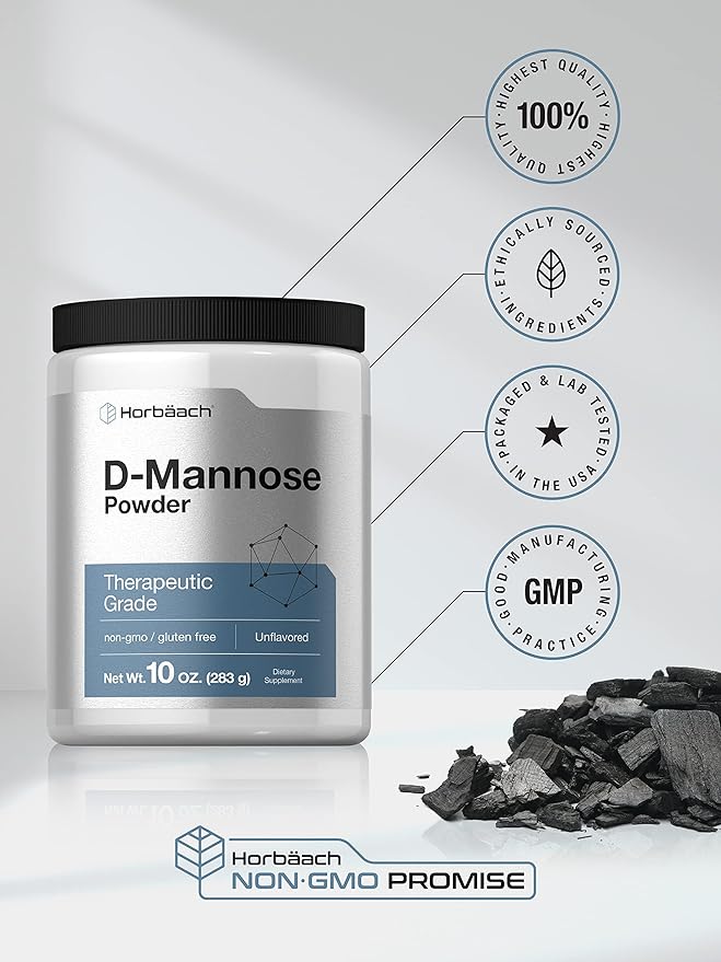 Horbaach D-Mannose Powder | 10 Oz | Supplement for Women and Men | Unflavored | Vegetarian Non-GMO and Gluten Free