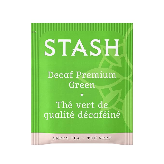 Stash Tea Decaf Premium Green Tea - Decaf Non-GMO Project Verified Premium Tea with No Artificial Ingredients 30 Count (Pack of 6) - 180 Bags Total