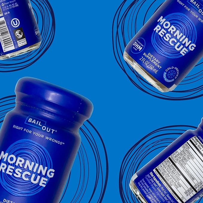 Bailout Wellness - Morning Rescue Liquid Hydrating Drink 2 Fluid Ounces Pack of 12