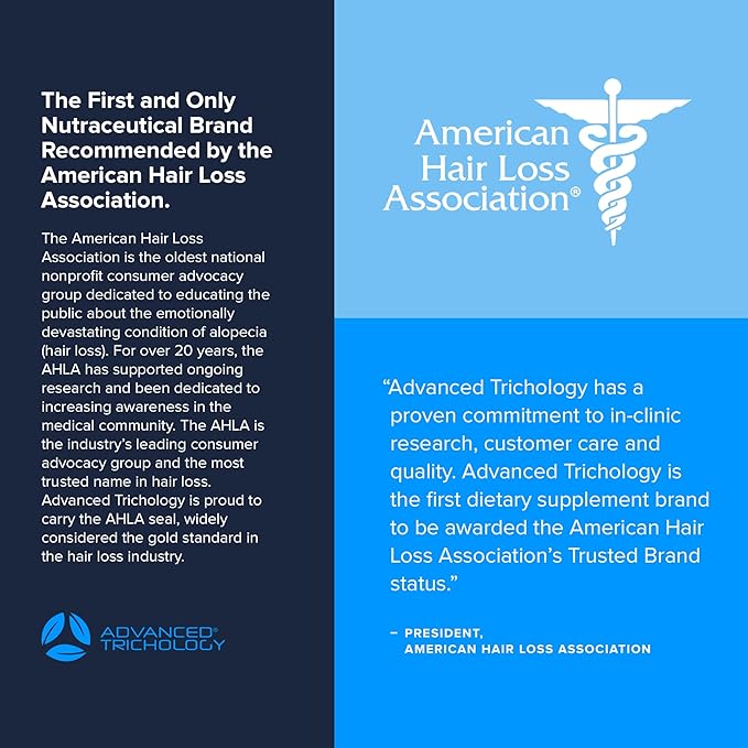 DHT Blocker - Hair Growth Supplement for Genetic Thinning for Men and Women | Approved* by American Hair Loss Association | Guaranteed Backed by 20 Years of Experience in Hair Loss Treatment Clinics