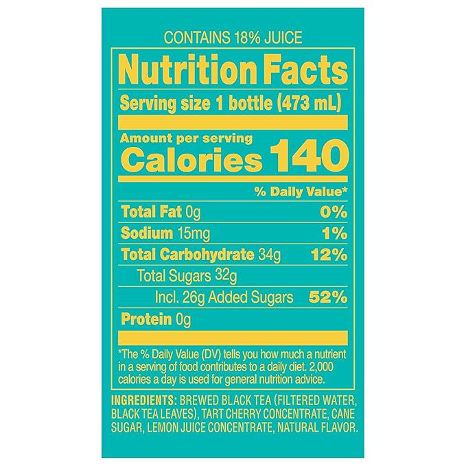 Leelanau Cherry Half &amp Half (Lemonade &amp Iced Tea) 16 fl oz (Pack of 12)192.0 Fl Oz