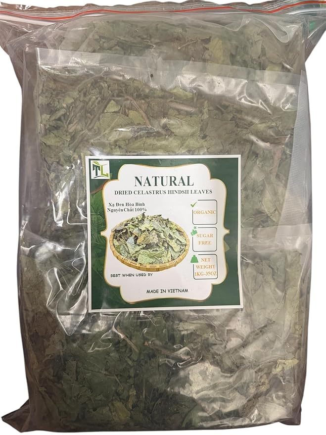 Dried Celastrus Hindsii Tea Leaves - La Cay Xa Den Hoa Binh 1kg (22 lbs)