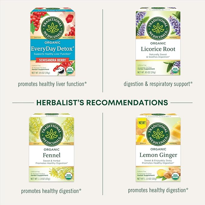 Traditional Medicinals Tea Organic Spearmint Supports Everyday Wellness Healthy &amp Refreshing 96 Tea Bags (6 Pack)