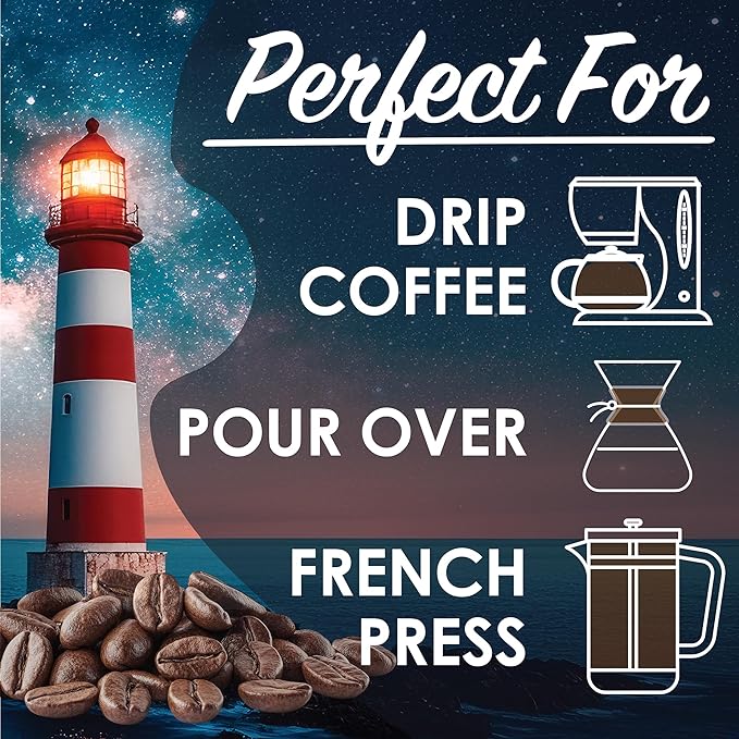 Magnum Exotics Organic Fogcutter Whole Bean Coffee - Dark Roast Coffee Beans Caffeinated Roasted Bulk Brew Rich &amp Smooth Flavor Fresh Roast - 32 oz (2 lb) Bag