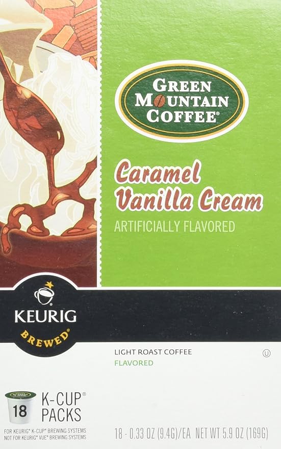 Green Mountain Coffee Caramel Vanilla 18 Ct K-Cups