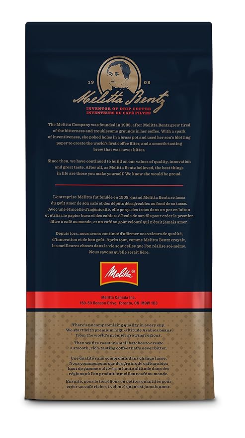 Melitta Espresso BellaCrema Dark Roast Whole Coffee Beans 2 Pound Bag