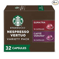 Starbucks by Nespresso Vertuo Dark Roast Variety Pack Coffee 32-count Coffee Pods Brews 7.8 oz.