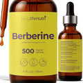 Berberine Liquid Drops - from Berberis Aristata Bark 4 FL OZ Organic Supplement for Gut Balance &amp Natural Energy Sugar-Free Extract Raspberry Flavor 5-Month Supply GMP Certified