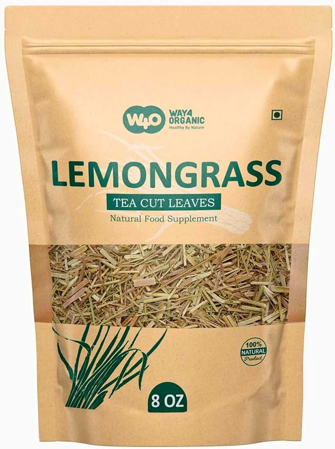 Lemongrass Loose Leaf Herbal Tea Caffeine Free 224g (8-ounce) Culinary Use (Pack of 2)