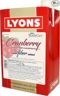 Lyons ReadyCare Cranberry Cocktail 100% Juice with Fiber for Digestive Health - 46 fl oz Cartons (12 Pack)