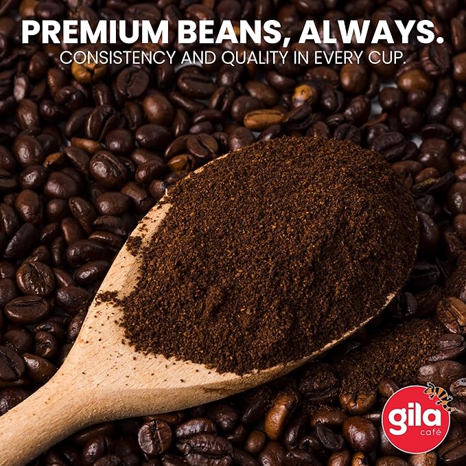 gila café Ground Coffee Medium Roast DECAF 340g 12oz (1-Pack) - 100% Mexican Arabica Bean Coffee Grounds - Made with Coffeeberry - Cinnamon and Orange Notes