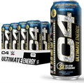 C4 Ultimate x WWE | 300mg Caffeine Sugar Free Energy Drink | Ruthless Raspberry| 16oz (Pack of 12)