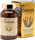 FINE JAPAN Cordyceps Mushroom Capsules - Premium Cordyceps Militaris and Sinensis Extract for Optimal Health Benefits 100% Authentic Cordyceps in Easy-to-Swallow Capsules